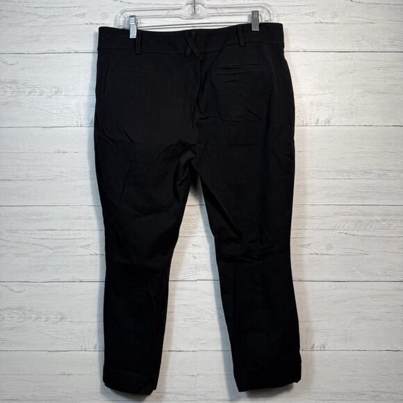 Anthropologie The Essential Slim Black Trouser Ankle Pants Womens size 12P - Picture 4 of 7